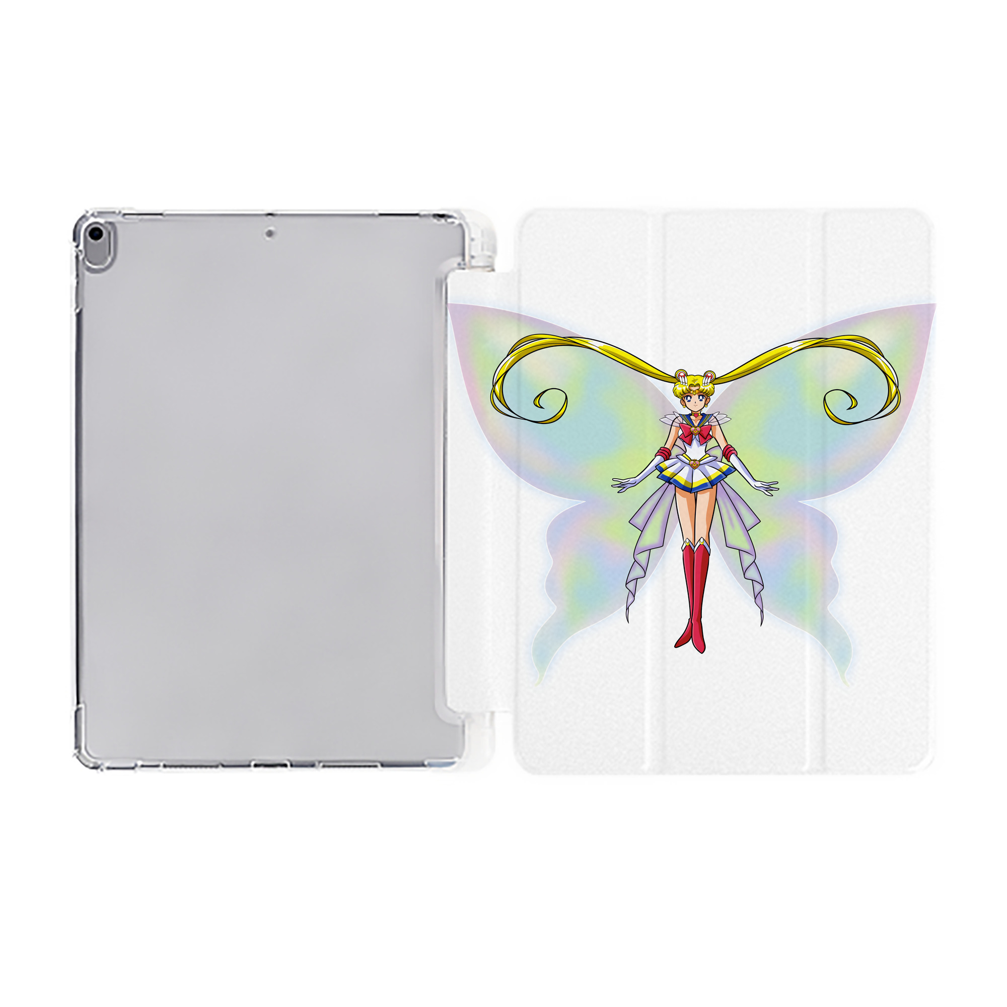 （画像用） 美少女戦士セーラームーン 月野 うさぎ つきの うさぎ Sailor Moon Tsukino Usagi IPad ケース ペン収納付き 三つ折りスタンド PUレザー×シリコン 対応機種9.5/10.5/10.9インチ